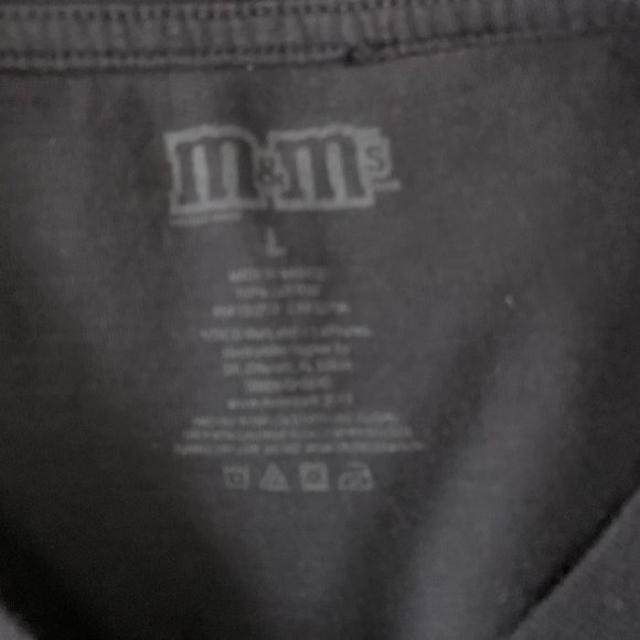 M&Ms New York Crewneck T Shirt L Blue Short Sleeves Snack Tee American Flag - Picture 6 of 6